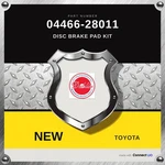 Genuine 1991-1997 Toyota Previa Disc Brake Pad Kit 04466-28011. Fixed Price $105.49.