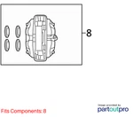 Dodge 08-23 Challenger Disc Brake Caliper Assembly Right 5175106AB. Fixed Price $244.99.
