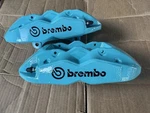 09-16 Genesis Brembo Left And Right Front Coupe 4 Piston Brake Calipers. Fixed Price $790.00.