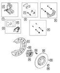 Genuine Mopar Disc Brake Caliper 68526657AA. Fixed Price $185.04.