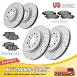 Front & Rear Drilled Brake Rotor Pad For 2017-2020 Cadillac XT5 Buick Enclave. Fixed Price $201.18.