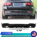 Rear Bumper Diffuser W/ Exhaust For Mercedes X253 GLC300 GLC63S 2020 2021 2022. Fixed Price $375.99.