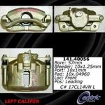 Centric 141.40056 Disc Brake Caliper Semi-loaded Front Left Reman. Fixed Price $49.99.