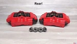 2003-2010 Porsche Cayenne 955 957 Brembo Rear Brake Set Red. Fixed Price $169.89.