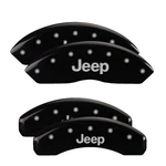 Mgp 42007SJEPBK Fr/rr Caliper Covers Engraved Black For Jeep Wrangler Jk 4PC. Fixed Price $334.04.