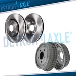 Front Brake Rotors Rear Drums For Century Lesabre Deville Lumina Cutlass Ciera. Fixed Price $116.95.