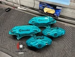 Subaru Sti Front Rear Set Calipers 4 Piston Teal Impreza Wrx 08-17 Powder Coated. Fixed Price $1200.00.
