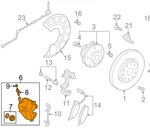 New Volkswagen Passat B8 Front Right Disc Brake Caliper 561615124A Original. Fixed Price $329.70.