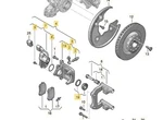 Genuine Left Rear Brake Caliper Fits Audi SQ5 8R0615403. Fixed Price $287.46.