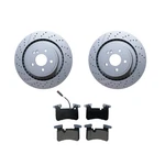 New Rear Brake Disc Rotor With Pads Sensors For Mercedes C63 CLS63 E63 Amg. Fixed Price $180.60.