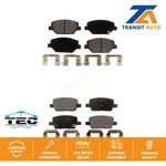 Front Rear Ceramic Brake Pads Kit For Chevrolet Camaro Without Brembo Calipers. Fixed Price $70.85.