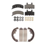 Front Brake Pads Rear Drum Shoes Kit For Gmc Safari 1990-2002 OER1 Semi-metallic. Fixed Price $45.31.