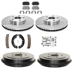 Rotor Drum Ceramic Pad Brak Shoes Fits 2003-2008 Toyota Corolla Made In Usa Only. Fixed Price $175.95.