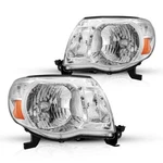 Kac Pair Headlights Assembly For 2005 -2011 Toyota Tacoma Chrome Housing Amber. Fixed Price $93.99.