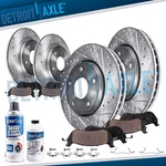 Front Rear Drilled Rotors Ceramic Brake Pads Kit For Audi A6 Volkswagen Passat. Fixed Price $180.73.