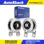 Front Rear Drilled Slotted Brake Rotors Calipers For Volkswagen, Jetta 2002-2004. Fixed Price $270.86.