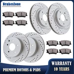 Front Rear Rotors Pads For Nissan Maxima 2009-2019 Drilled Slotted Brakes. Fixed Price $145.60.