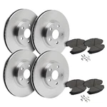 Front & Rear Brake Rotors + Ceramic Pads For 2018-2021 Hyundai Kona Kia Seltos. Fixed Price $164.63.