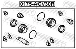 For Febest 0175-ACV30R Rear Brake Caliper Repair Kit. Fixed Price $15.56.