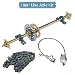 29" 32" 44" Go Kart Rear Live Axle Kit, Sprocket+hub+brake Assembly+chain+disc. Fixed Price $77.95.