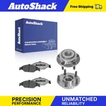 Front Ceramic Pads Hub Bearing Assemblies 1999-2004 Ford Mustang. Fixed Price $80.19.