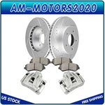 Front Brake Calipers Rotors & Ceramic Pads Set For 2002-2007 Jeep Liberty. Fixed Price $181.87.