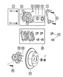 Genuine Mopar Disc Brake Caliper Assembly Remanufactured Left R5191267AB. Fixed Price $122.79.
