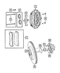Genuine Mopar Disc Brake Caliper Assembly Left 68307711AA. Fixed Price $672.05.