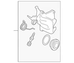 Genuine Audi Disc Brake Caliper 8J0-615-423-E. Fixed Price $448.57.
