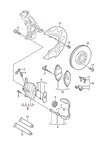 Genuine Audi Brake Caliper Housing Left 8Y0615123. Fixed Price $391.75.