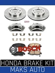 For 1998-2002 Honda Accord Caliper Set And Bosch Brakes Rotors. Fixed Price $169.99.