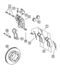 Genuine Mopar Disc Brake Pin Kit 5103729AA. Fixed Price $15.10.