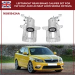 Rear Brake Caliper Set For Vw Golf Audi A3 Seat Leon Skoda Octavia Left & Right. Fixed Price $79.22.