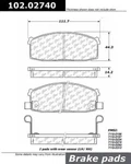 Centric Front Disc Brake Pad For 200SX, Sentra, Maxima, 810 (102.02740). Fixed Price $20.61.