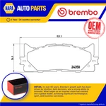Brake Pads Set Fits Toyota Camry ASV50 2.5 Front 2011 2AR-FE Brembo Quality. Fixed Price $107.14.