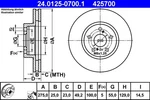 Ate 24.0125-0700.1 Brake Disc For Toyota. Fixed Price $86.44.