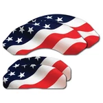 Red White & Blue Us Flag Mgp Front Rear Disc Brake Caliper Cover Set Dac. Fixed Price $191.87.