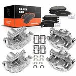 A-premium Pair Front & Rear Brake Pad+caliper For Infiniti QX50 QX70 EX35 14-17. Fixed Price $292.99.