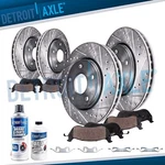13.78'' Front & Vented Rear Drilled Rotor Brake Pad For Grand Cherokee Durango. Fixed Price $253.49.