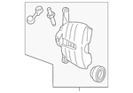 Genuine Volkswagen Disc Brake Caliper 8V0-615-124. Fixed Price $282.13.