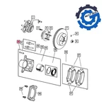 Oem Mopar Left Front Disc Brake Caliper For 2002-2007 Jeep Liberty R5066423AB. Fixed Price $135.96.