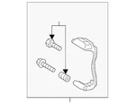 Genuine Audi Caliper Mount 3Q0-615-125. Fixed Price $85.04.