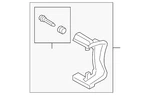 Genuine Volkswagen Caliper Mount 5QM-615-426-A. Fixed Price $173.22.