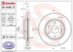 Brembo 09.A406.21 330MM Front Disc Brake Rotor For 2015-2020 Chevy Tahoe. Fixed Price $147.24.