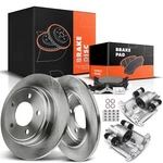 New Disc Brake Rotors & Pads + Caliper For Chrysler 300M Concorde Lhs Dodge Rear. Fixed Price $170.18.