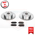 Powerstop K103 Rear Brake Disc And Pad Kit 2-WHEEL Set For 2003-2005 Nissan 350Z. Fixed Price $204.99.