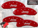 2018-2024 "jeep" Wrangler Sahara Front Rear Red Mgp Brake Caliper Covers Solid. Fixed Price $299.99.