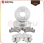 Front Brake Calipers Rotors + Ceramic Pads Drill For 2005 -2006 Chevrolet Tahoe. Fixed Price $236.81.