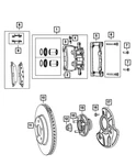 Genuine Mopar Disc Brake Pin Kit 68245116AB. Fixed Price $35.24.