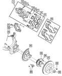 Genuine Mopar Disc Brake Caliper Right 5134583AC. Fixed Price $24.09.